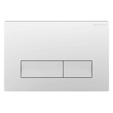 Клавиша смыва для инсталляции Terminus Classic кнопка прямоугольник цвет белый Тамбов - фото 1